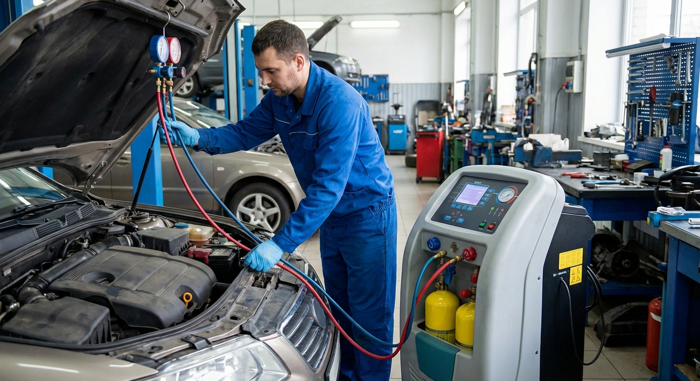 Carga del aire acondicionado del coche: cuando hacerla, proceso y precio