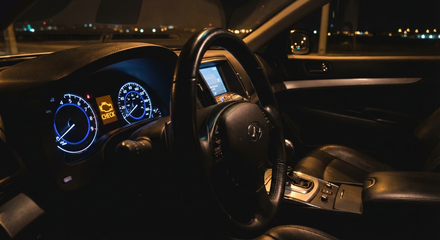 Testigo check engine por fallo del caudalimetro