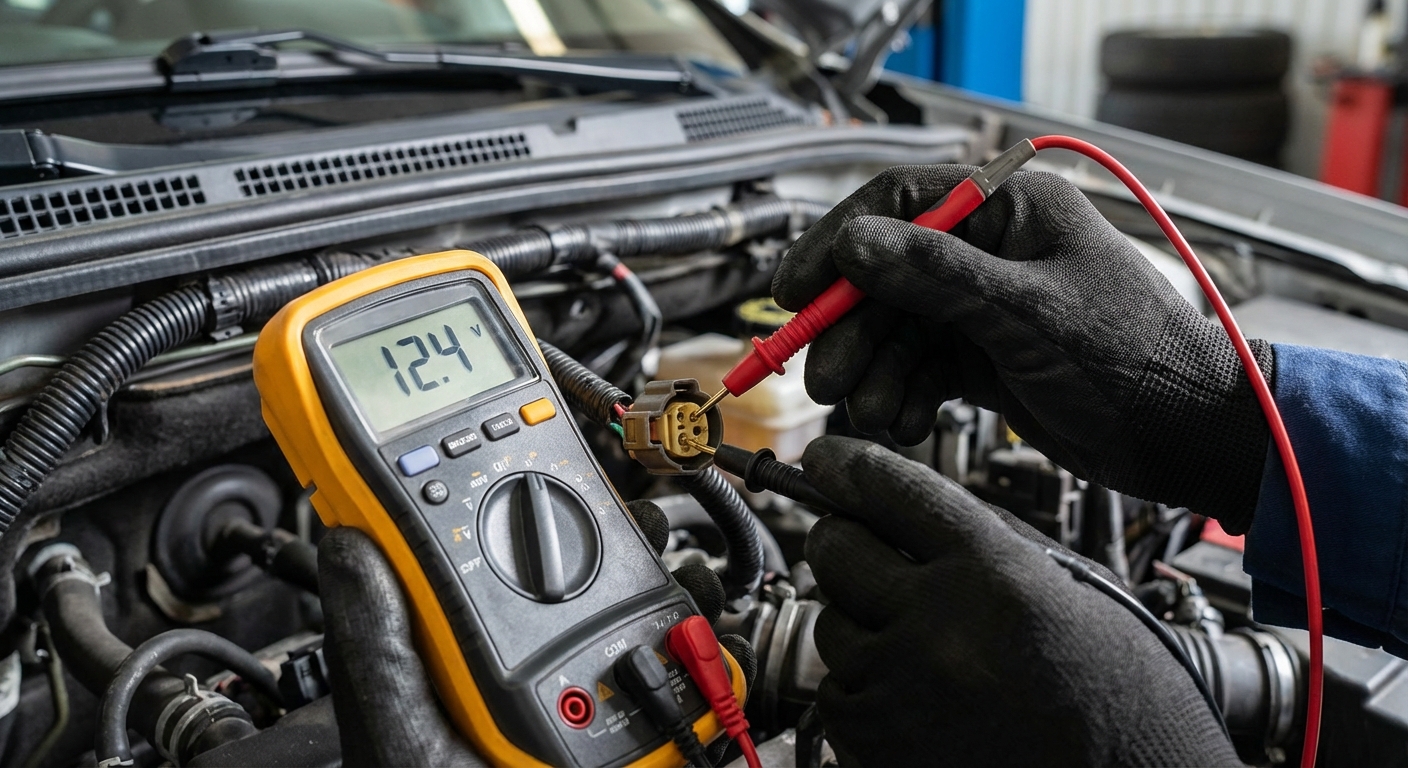 Comprobación del sensor de temperatura con multimetro