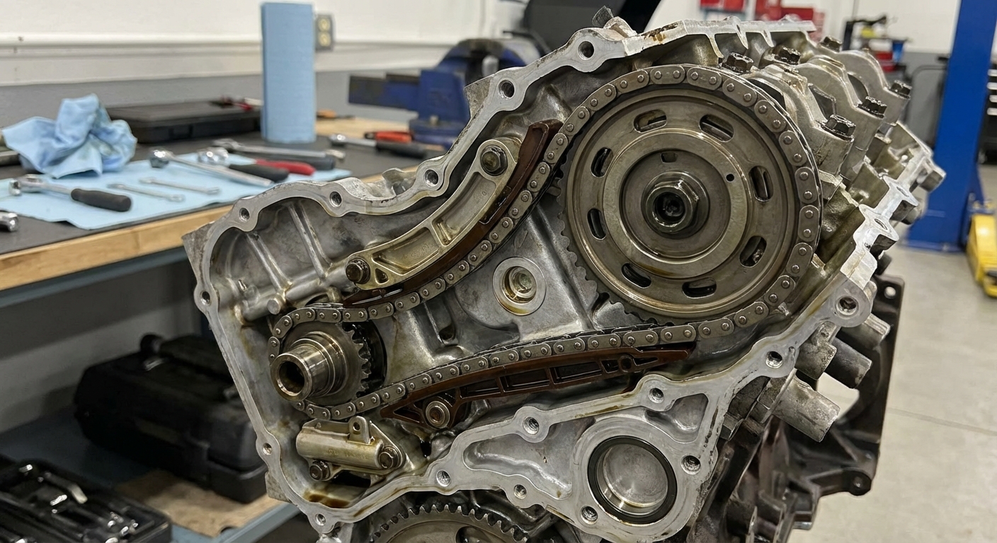 Cadena de distribución: diferencias con correa, síntomas de fallo y precio