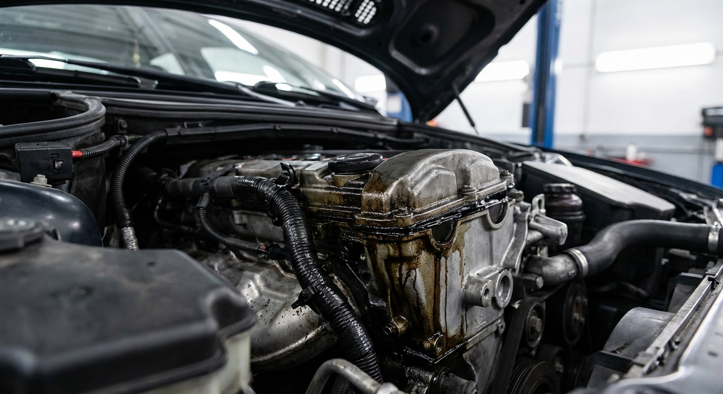 Fuga de aceite en la tapa de balancines