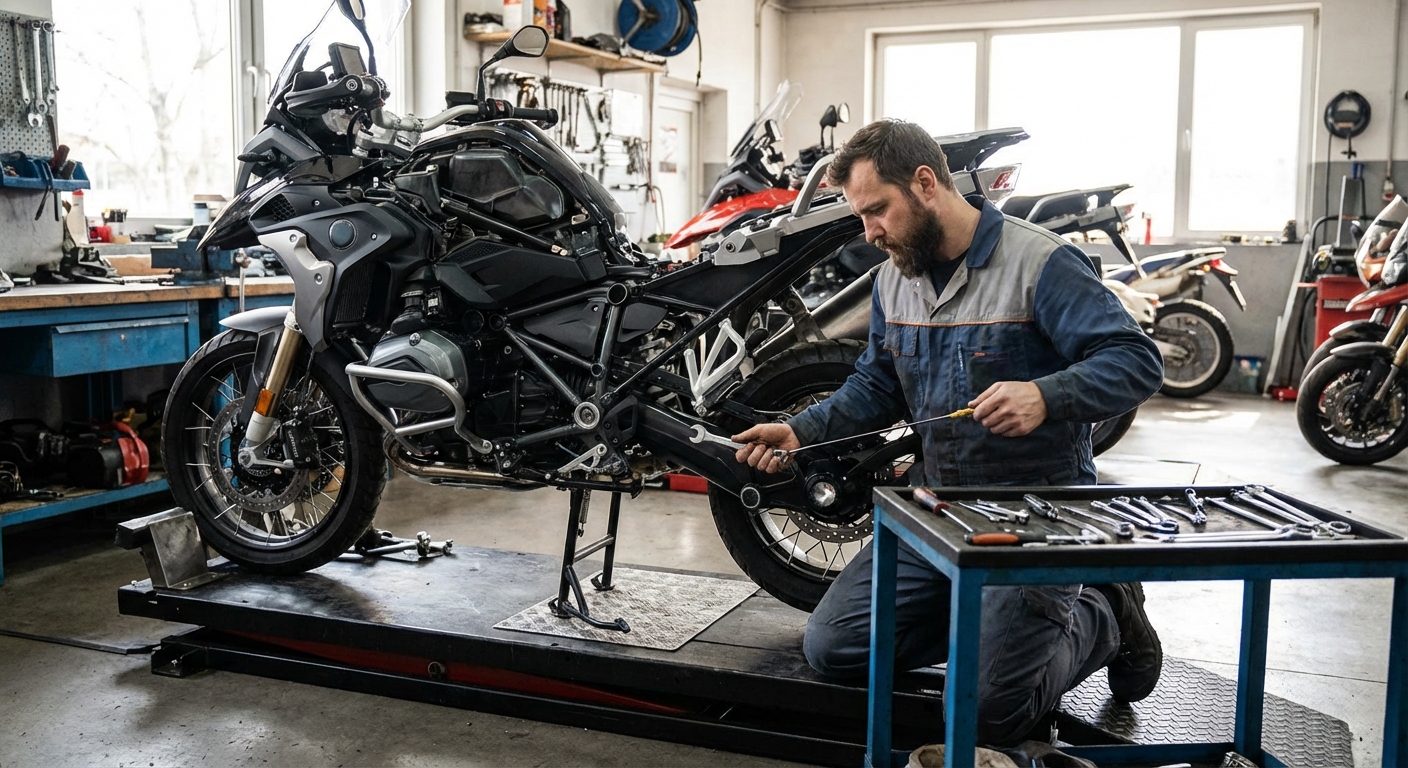 Mantenimiento de la moto: revisiones básicas, intervalos y precio del taller