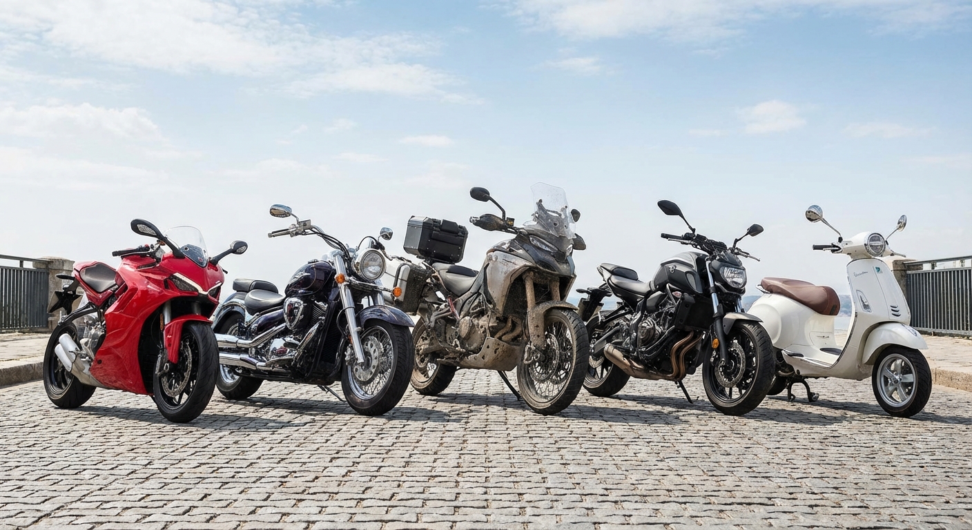 Tipos de motos: guía completa con todas las categorías y sus diferencias