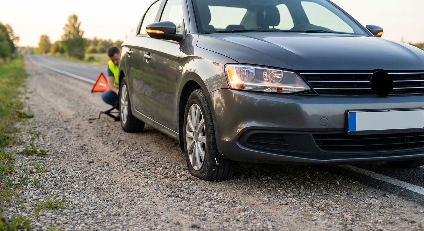 Rueda pinchada: que hacer, como cambiarla paso a paso y opciones de reparación